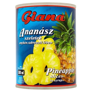 Konzerv ananász körszel. Giana 565g