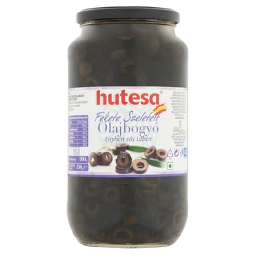 Oliva fekete szeletelt Hutesa 900g