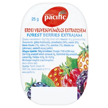 Dzsem extra mini erdei gyümölcs Pacific 50x25g