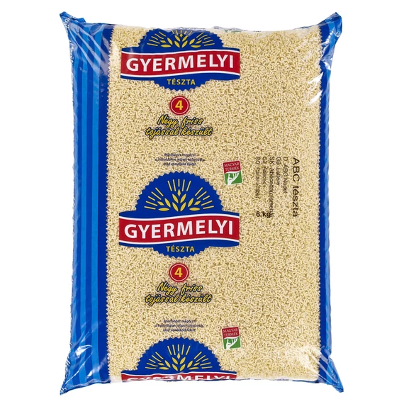 Tészta ABC 4 toj. Gyermelyi 6kg
