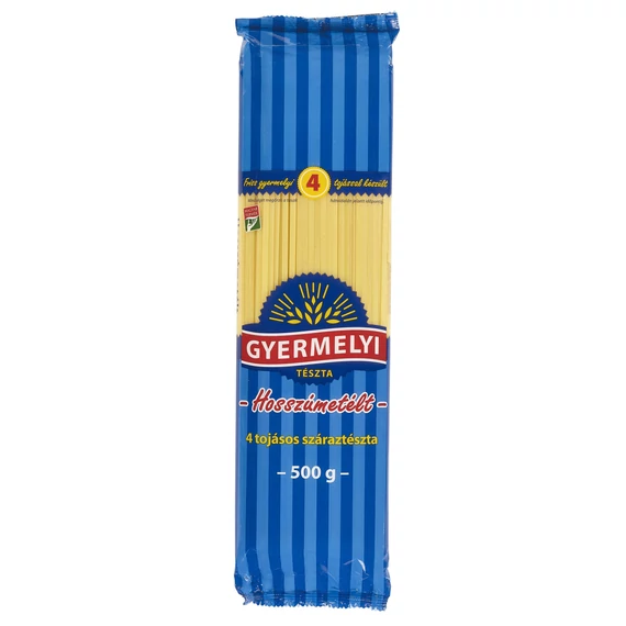 Tészta hosszúmetélt Gyermelyi 500g