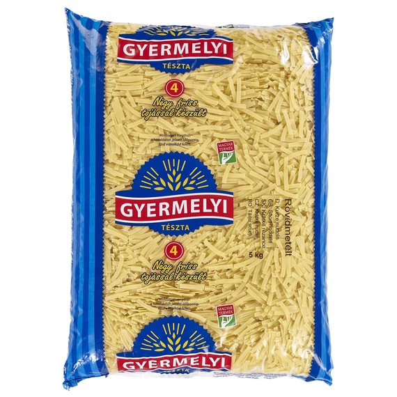 Tészta rövidmetélt 4 toj. Gyermelyi 5kg