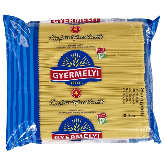Tészta spagetti 4 toj. Gyermelyi 5kg