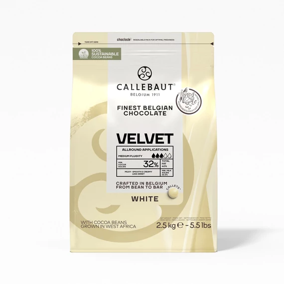Csokoládé bevonó fehér Callebaut 2,5kg