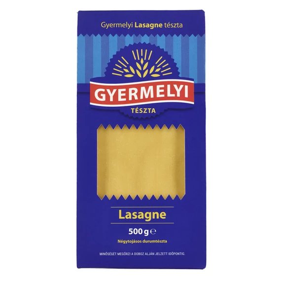 Tészta lasagne Gyermelyi 500g