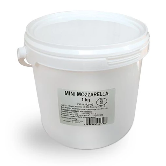 Sajt mozzarella Szarvasi mini vödrös 1kg