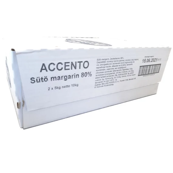 Margarin sütő Accento  80% 10kg