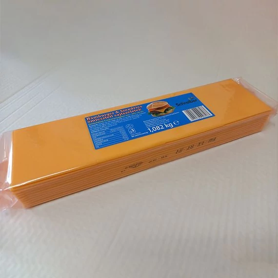 Sajt cheddar Hamb. & szend. szelet (kék) 1,082kg