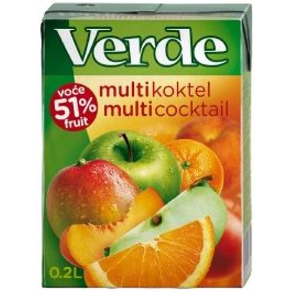 Gyümölcslé Alma-mangó-őszi-naran nek 51% Verde 0,2l