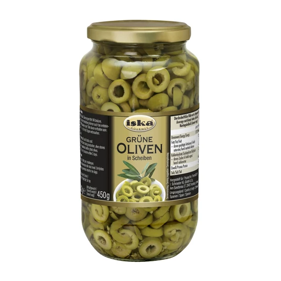 Oliva zöld szeletelt Iska 935ml